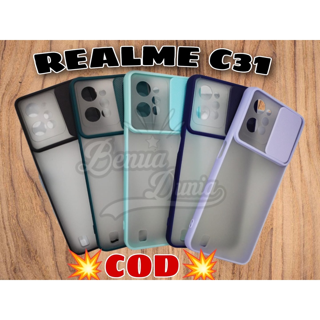 CASE SLEDING REALME C31 REALME C35 // CASE SLEDING PROTECTION SLIDE KAMERA REALME C31 C35 - BD