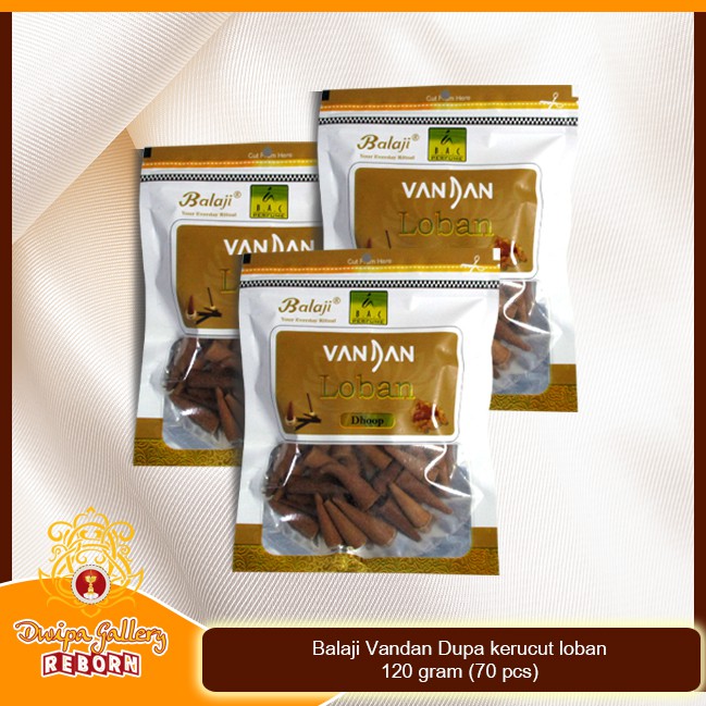 Dupa/ Hio wangi Balaji Vandan Dupa kerucut loban 120 gram (70 pcs)