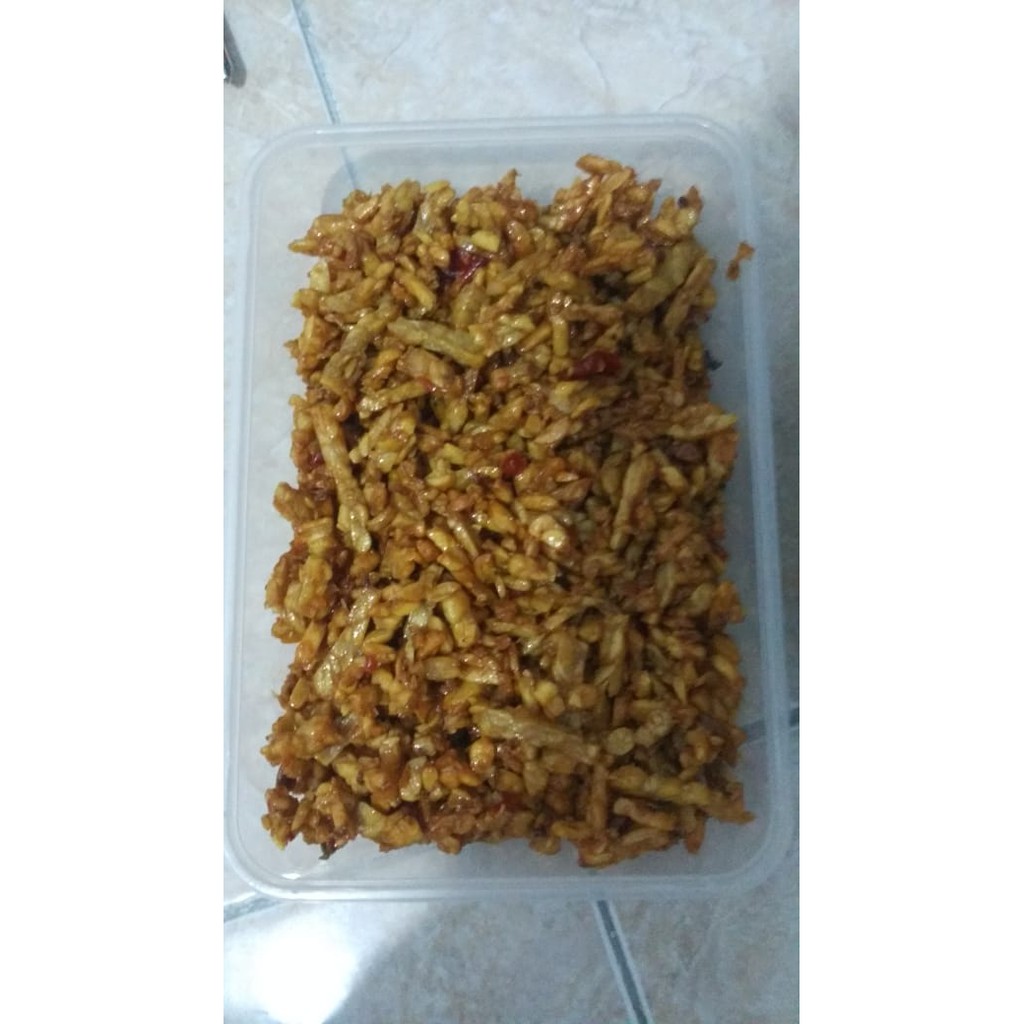 

orek tempe pedas manis asin ukuran 150 dan 300 gram