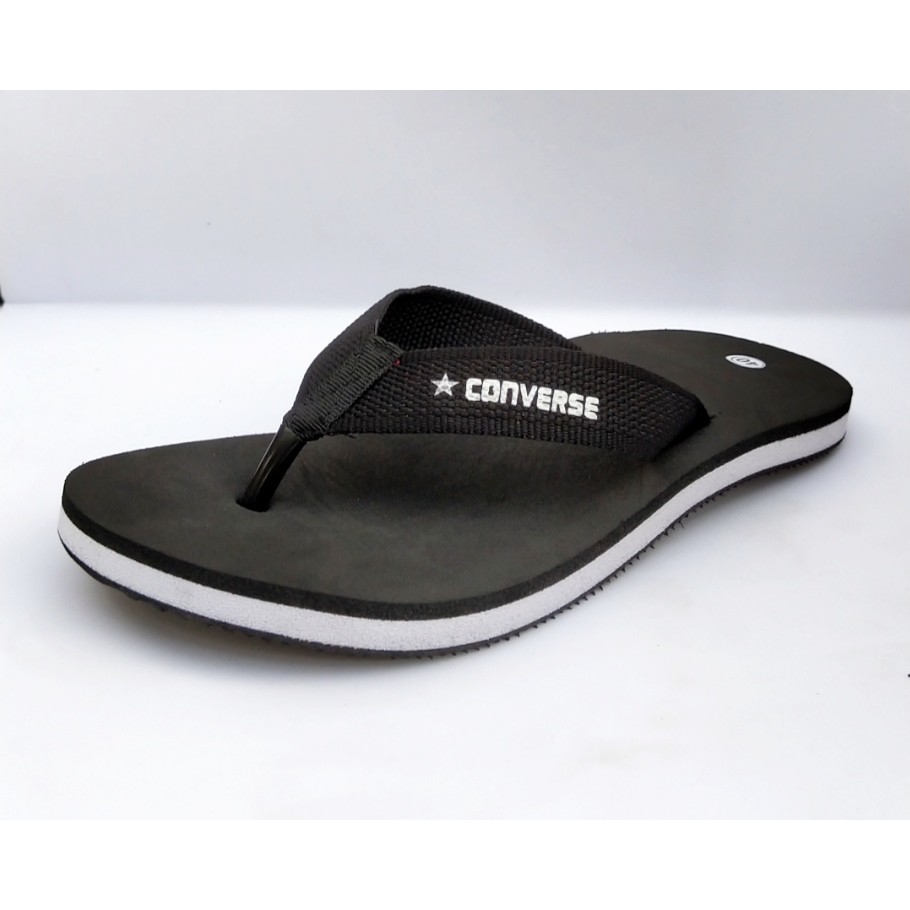 TERRLARIS!!! SANDAL JEPIT CONVERSE19 PRIA WANITA SENDAL JAPIT DISTRO SANTAI KARET HITAM VIOLA SHOES