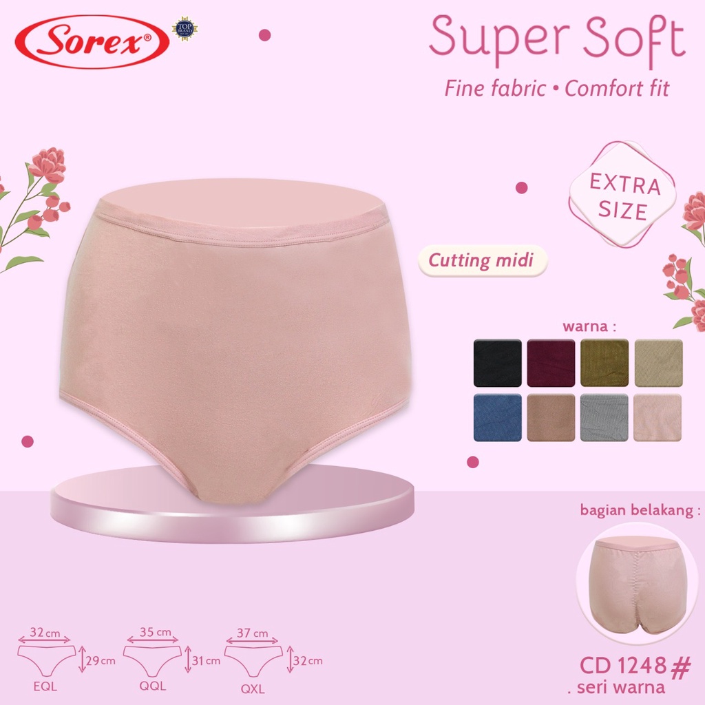 Celana dalam wanita Sorex Jumbo big size 1248 Basic