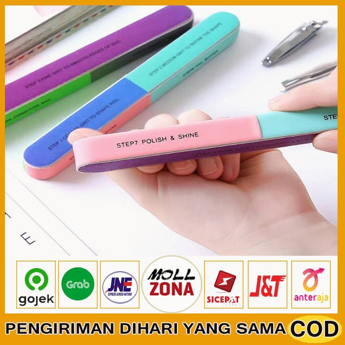 ALAT KIKIR AMPLAS KUKU MANICURE PEDICURE NAIL BUFFER GEL ART TOOL PENGIKIR