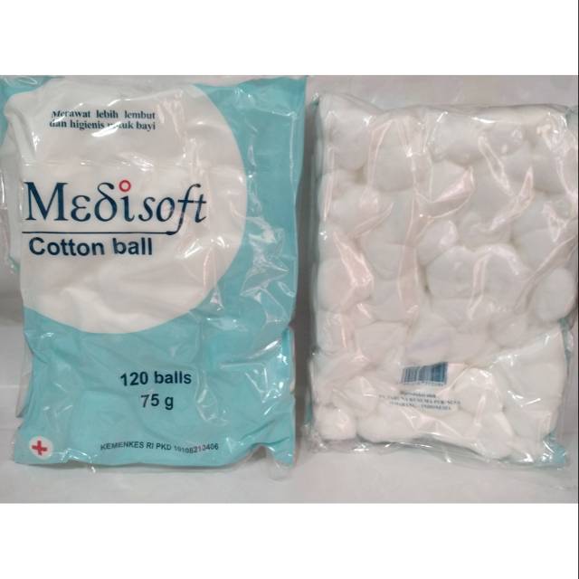 Cotton Ball Medisoft / Kapas Bola Medisoft Isi 120