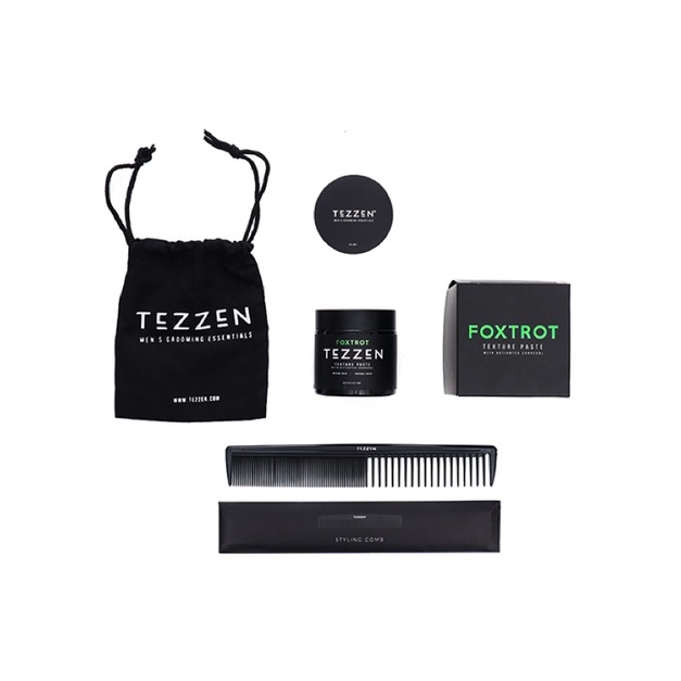 TEZZEN FOXTROT ACTIVATED CHARCOAL TEXTURE PASTE FREE SISIR POMADE CLAY