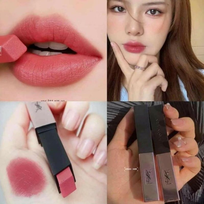 YSL THE SLIM GLOW MATTE LIPSTICK - 203 RESTRICTED PINK