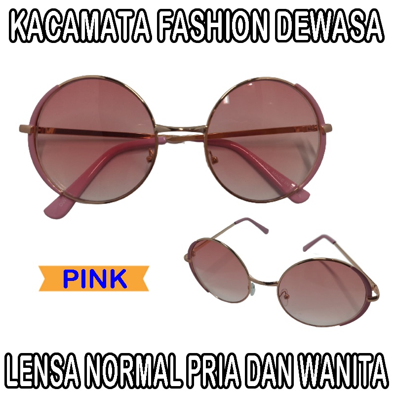 Baru Kacamata Unisex Untuk Pria wanita Kacamata Bulat Boboho Gaya Trend Santai Cassual - Kacamata Sunglasses Round Kacamata Fashion