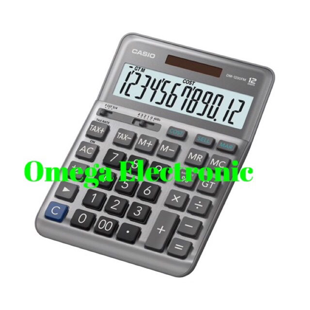 

Casio DM-1200FM - Calculator Desktop Kalkulator Meja Kantor DM 1200 FM