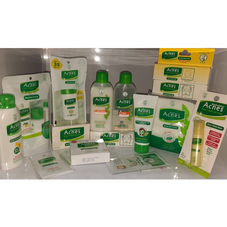 Acnes Acne Treatment All Series Natural Care Cleanser - Lotion - Toner - Mask - Starter Pack