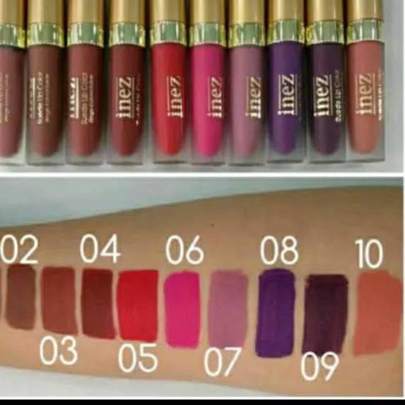 { PREMIUM } y-7 * INEZ Lip Suede original exp 2021 / Lip Cream inez original 100% exp 2021/ lipstik