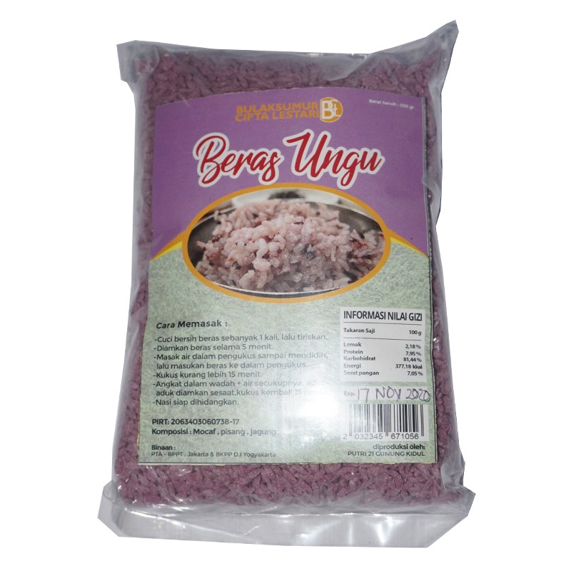 

Beras Analog Ubi Ungu 500gram- Makanan Sehat