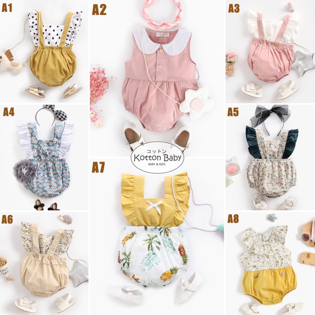 0-18bln PAKAIAN BAYI [Premium impor] BAJU ANAK JUMPER JUMPSUIT ROMPER PEREMPUAN catalog ZD A