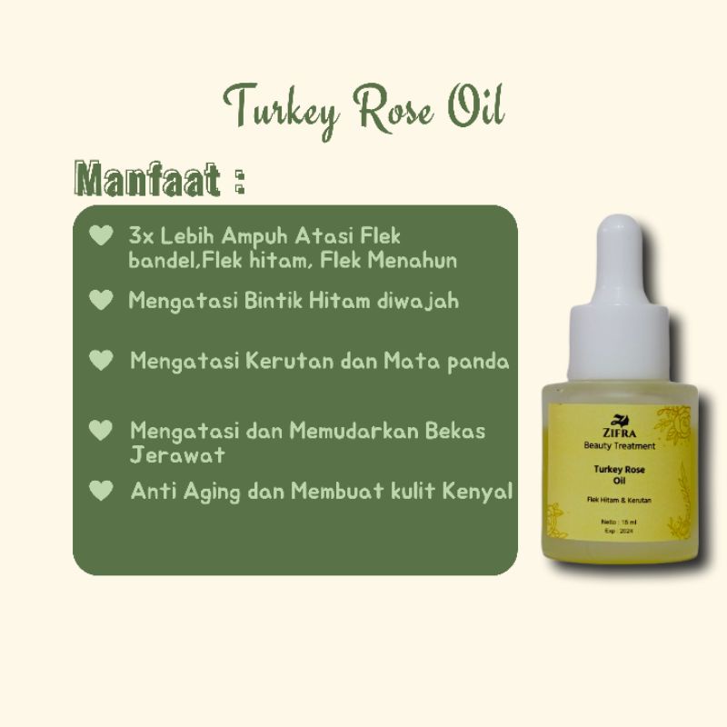 BEST SELLER FACE OIL FLEK BANDEL ROSE OIL TURKEY 15ml