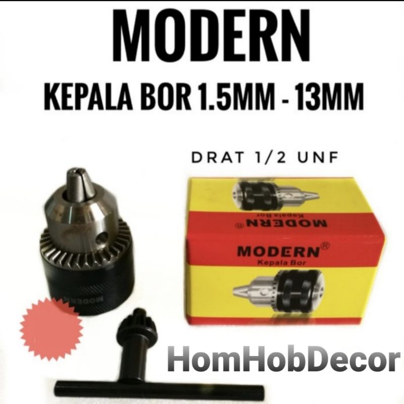 Modern Kepala Bor Besi 10mm Dan 13mm