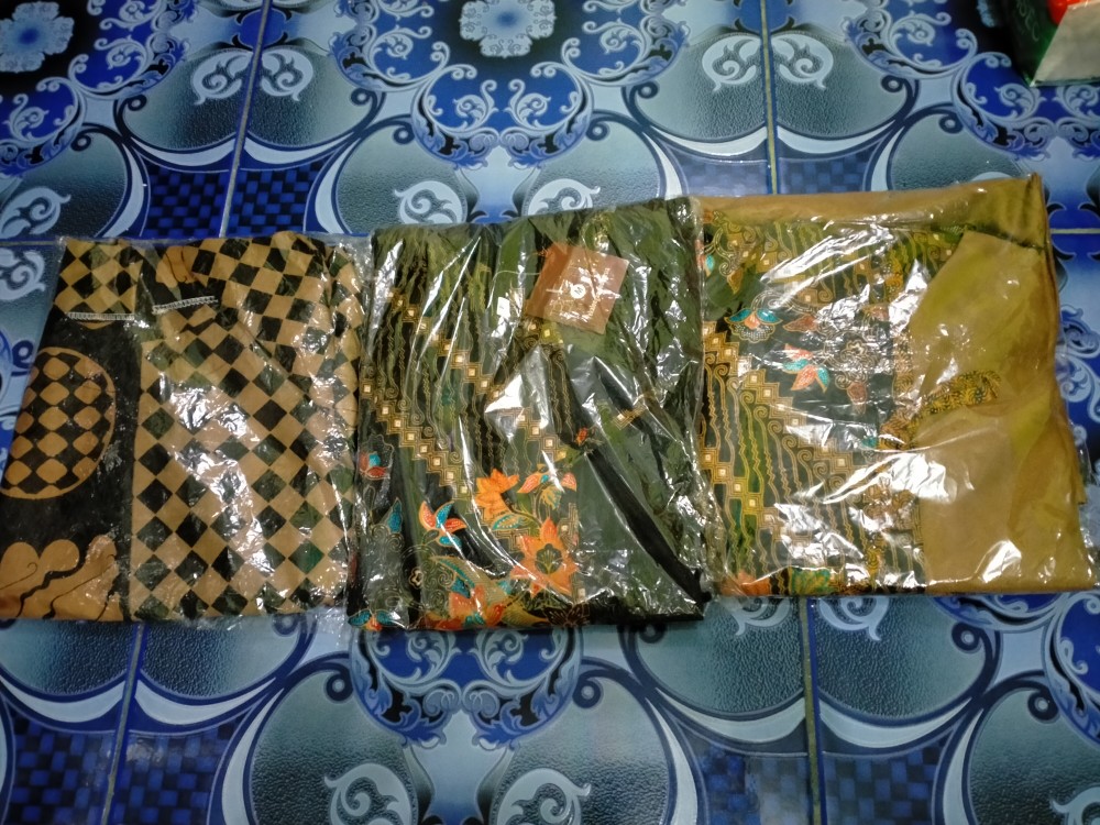 Tey-17 Batik Wanita Asj Sa Hrb026 Kenongo Kemeja Tosca Pendek