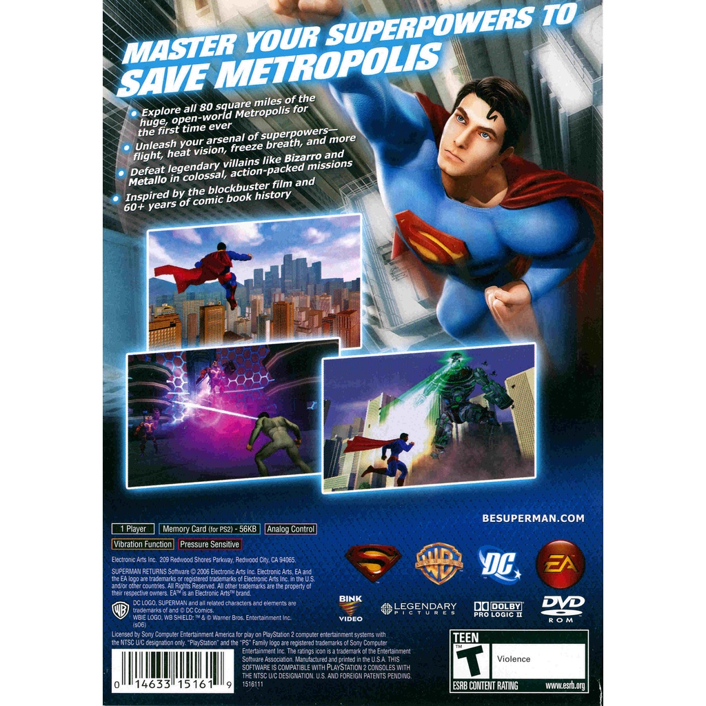 Jual KASET CD DVD GAME PS2: SUPERMAN RETURNS | Shopee Indonesia