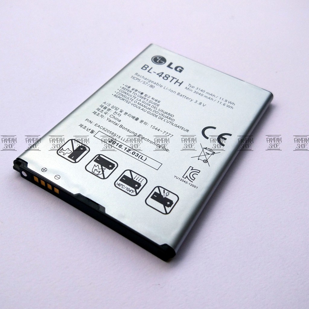 Baterai LG Optimus G Pro E980 E985 Original OEM BL-48TH BL48TH Batre Batrai Battery HP