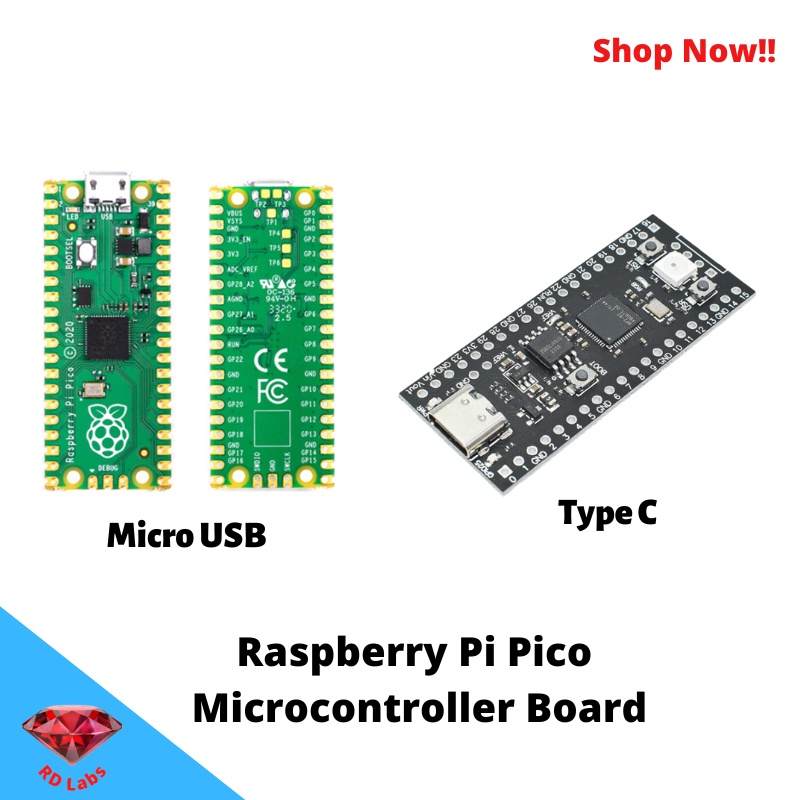 Jual Raspberry Pi Pico RP2040 RP 2040 ARM Microcontroller Board ...