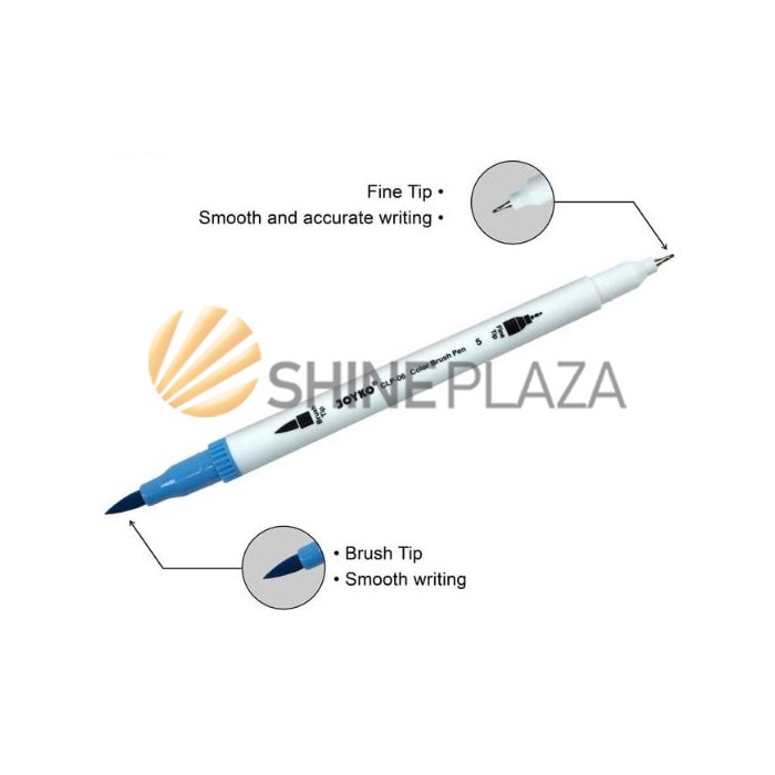 

kaligrafi-perlengkapan- color brush pen joyko 12 warna clp-06 -perlengkapan-kaligrafi.