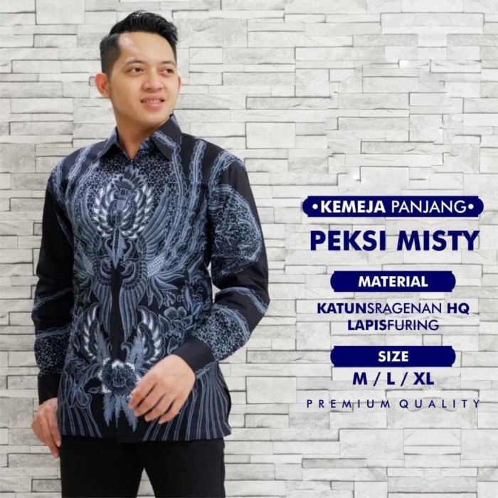 Baju Batik Pria Lengan Panjang Peksi Misty Lapis Furing Kemeja Batik Solo Atasan Premium DAFINAH BYANTARA PUSPO GAGAH SAPTHA NAGA MERAH TANAKA CAKAR PARI NAGA SOGAN AJIBHANU WAHYU TUMURUN GONDROWARU ABANG KRISNAMUKTI ANGGA JAYA KSATRIA ABU PARAMARTA