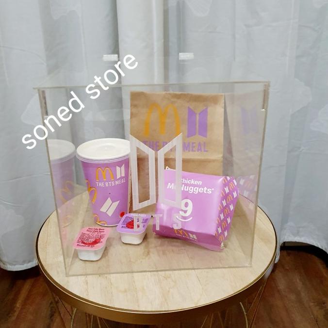 

[COD] BOX BTS meal MCD packaging 25x25x23cm akrilik acrylic [COD]