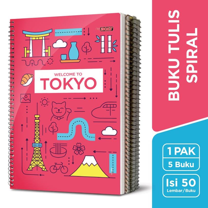 

BIG SALE Buku Tulis SPIRAL Bigboss / B5 50 Lembar ✦ 890