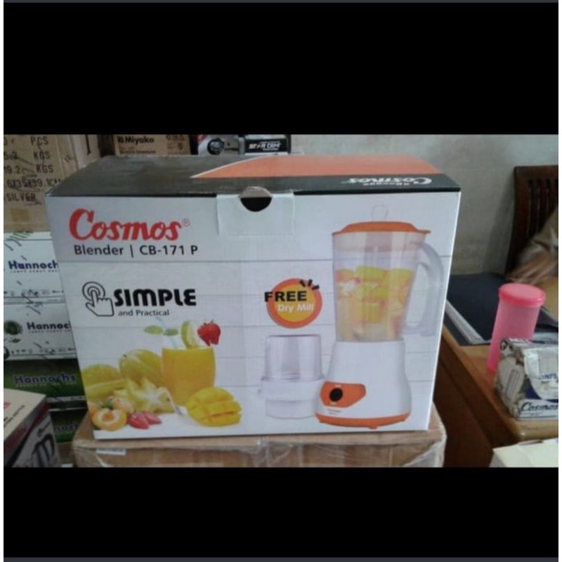 COSMOS CB 171 P - Blender Plastik 1 Liter 2in1 2 Tabung