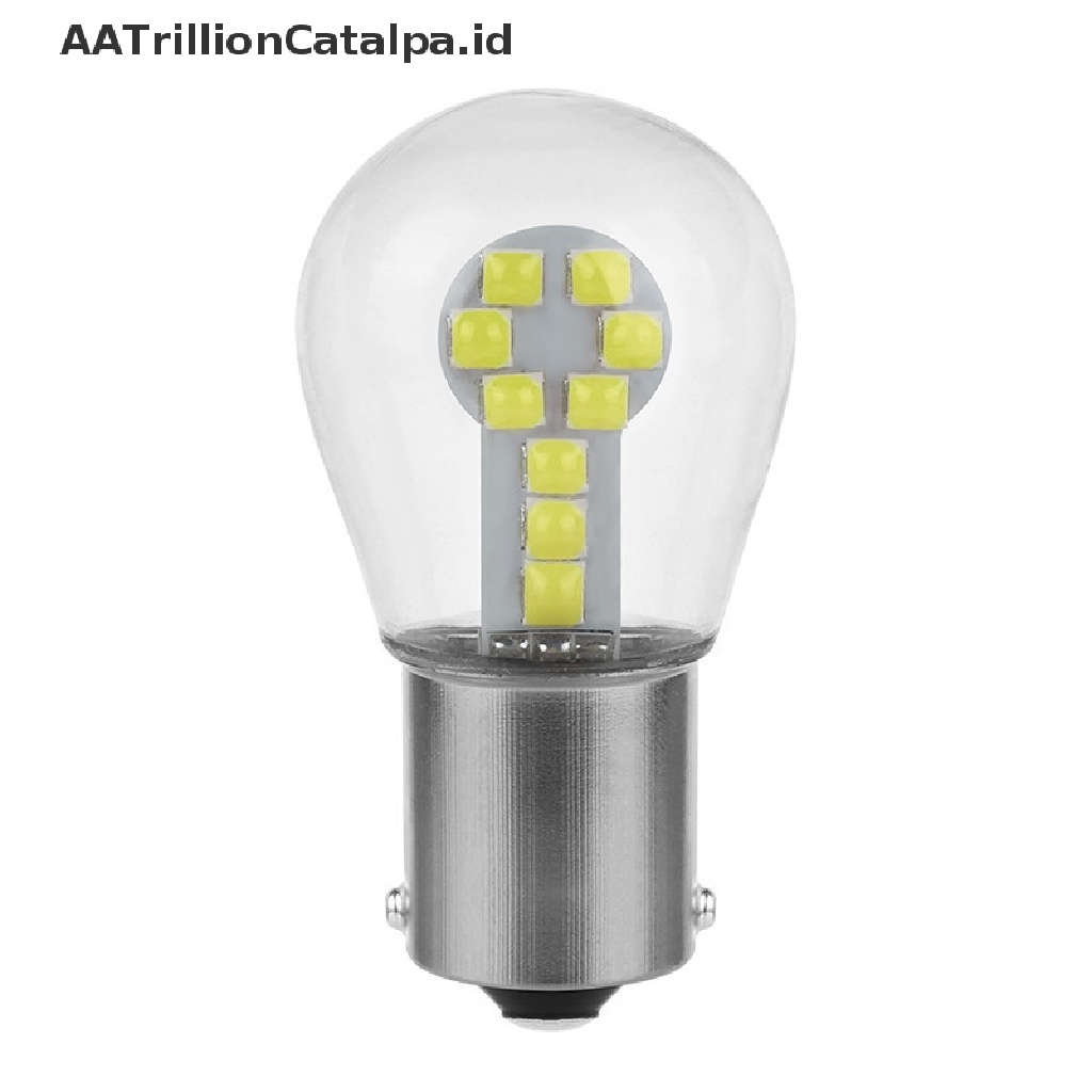 Aatrillioncatalpa 2Pcs Lampu Bohlam LED 1156 BA15S P21W 1157 BA15D Untuk Mobil