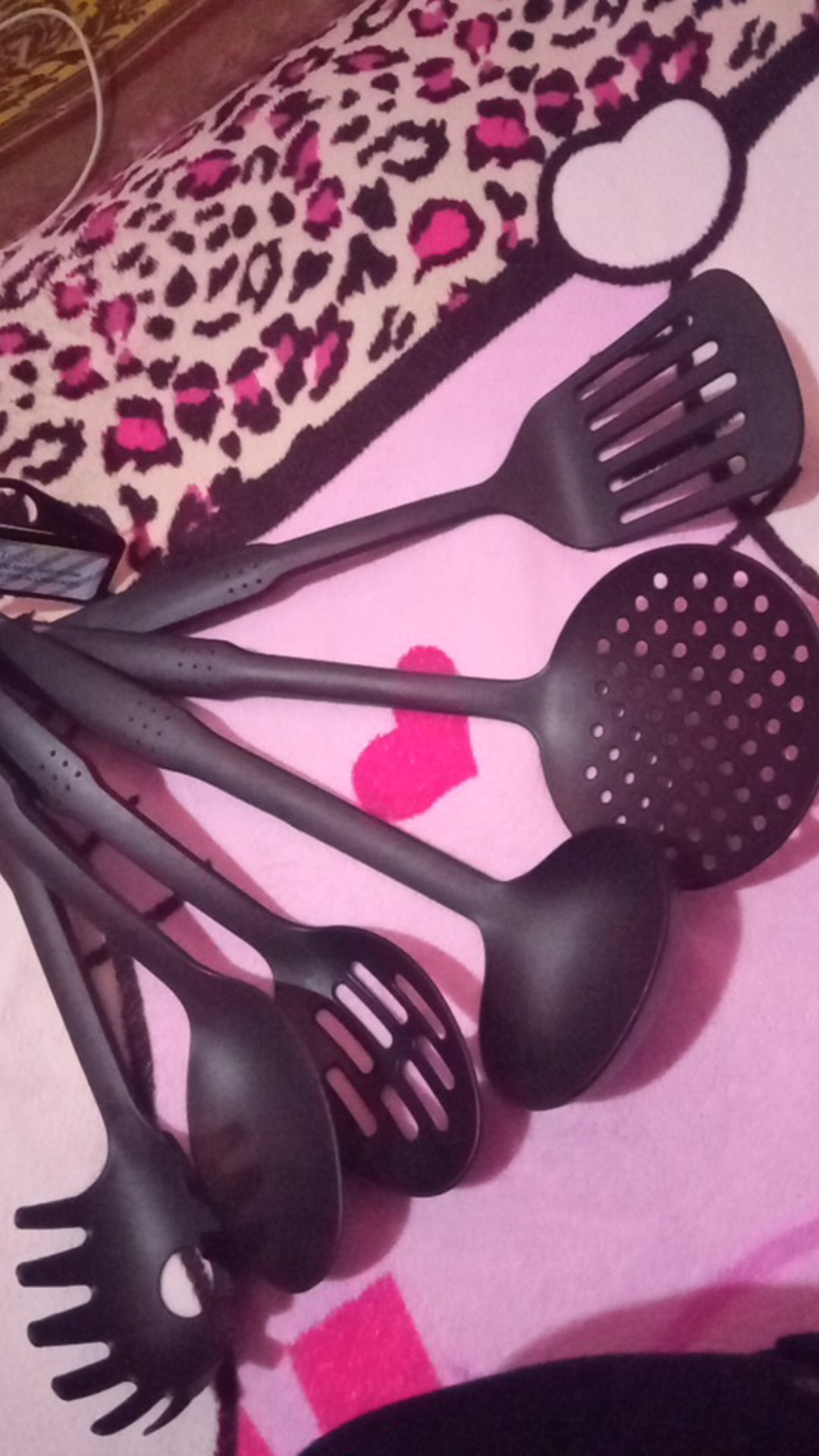 Termurah ! Alat Masak Set Spatula Hitam Isi 6 Pcs