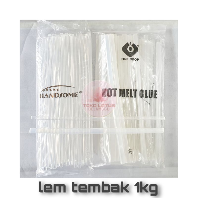 Isi lem tembak 1KG KILOAN / refill lem lilin / glue gun kecil / lem bakar panjang 30cm (1kg +/- 96 biji lem kecil)