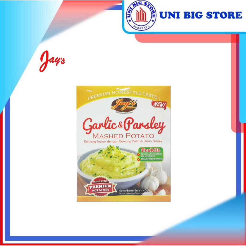 

Jay's JAYS Mashed Potato Garlic & Parsley 45 Gram