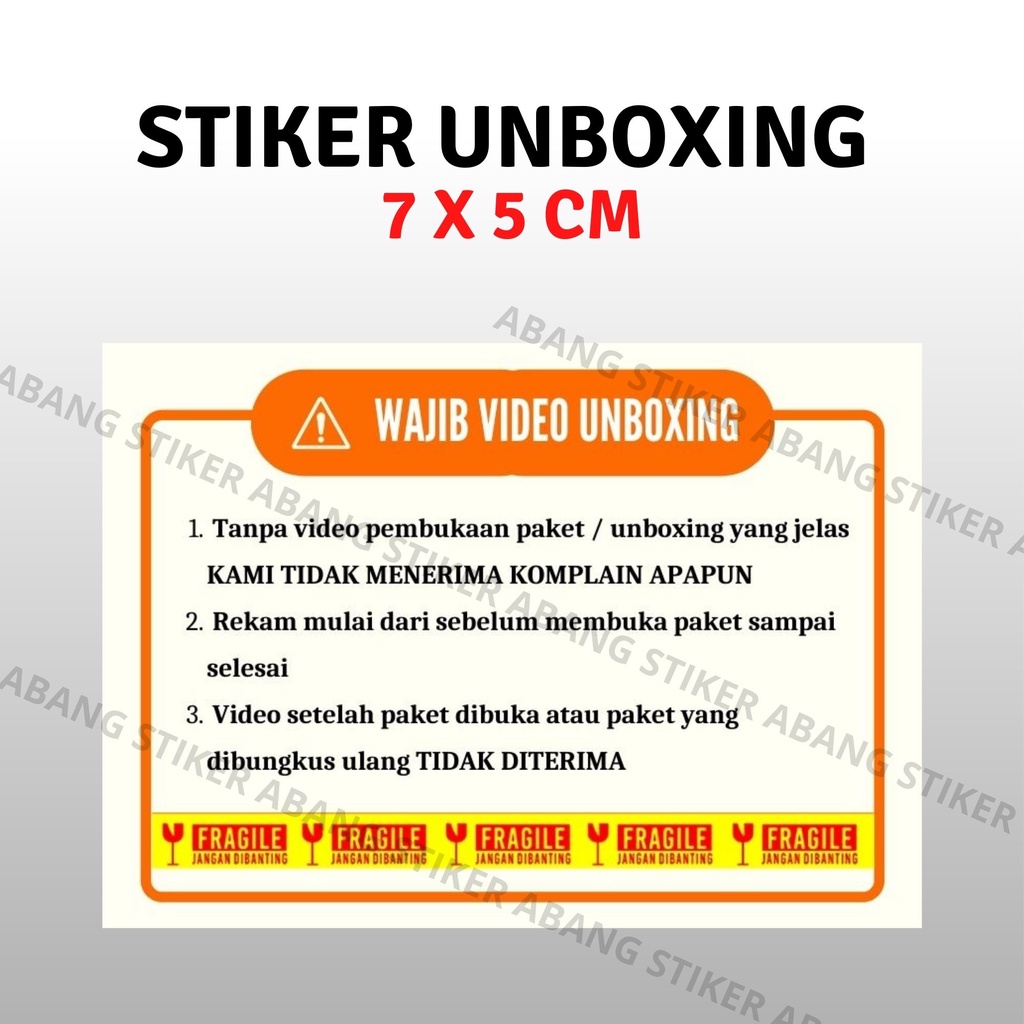 

Stiker Wajib Unboxing 7 x 5 cm