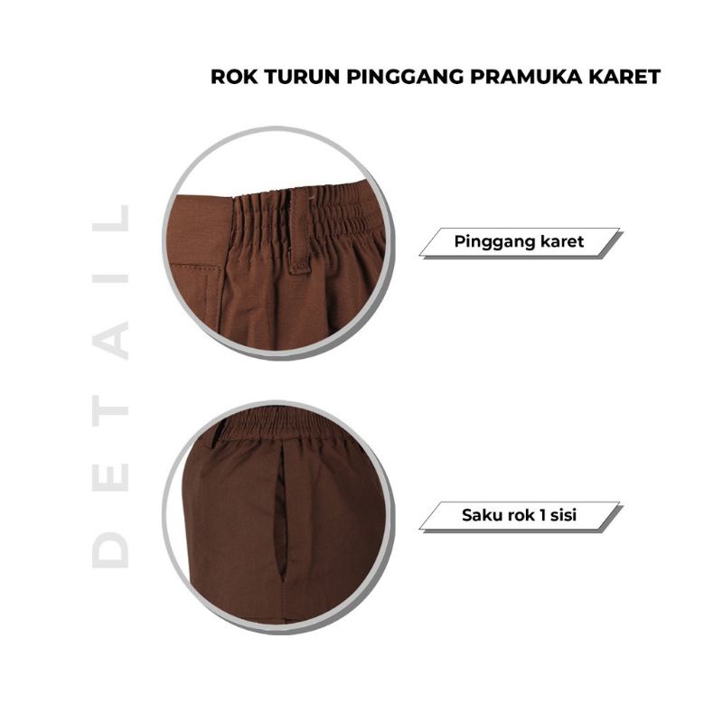 Rok Plisir Turun Pinggang SD SMP SMA Seragam Sekolah SD Rok Plisir Turping Merah Sekolah SD Rok Plisir Turun Pinggang Hijau Rok Plisir Turun Pinggang Putih-2