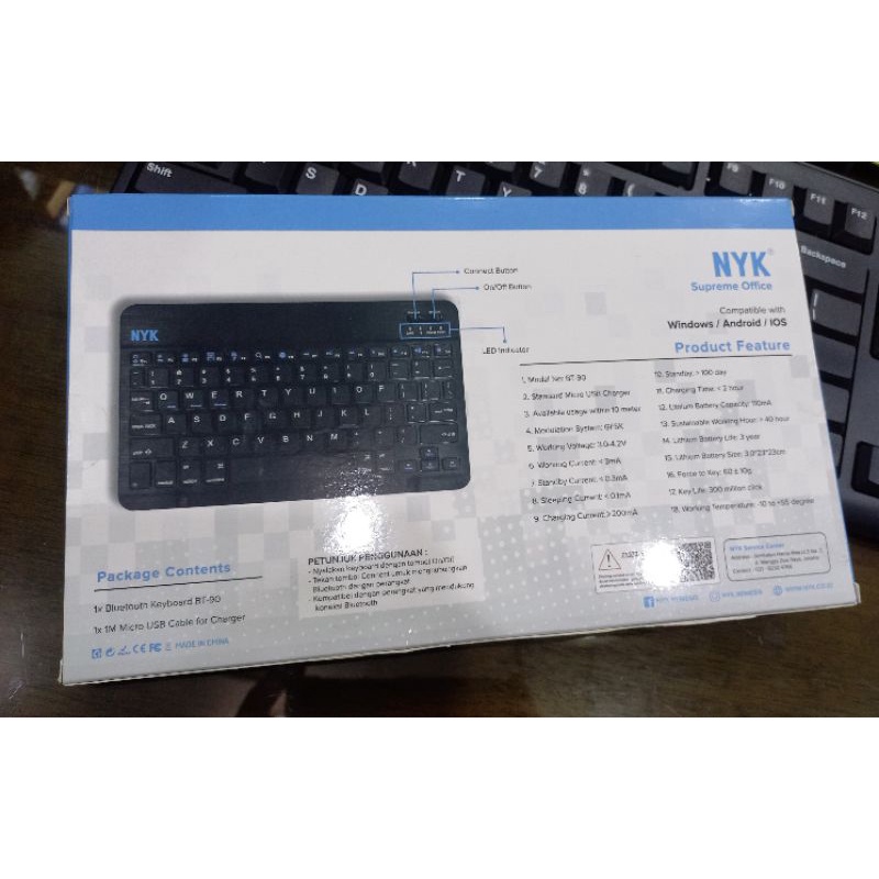 mini keyboard bluetooth nyk BT-90 compatible with