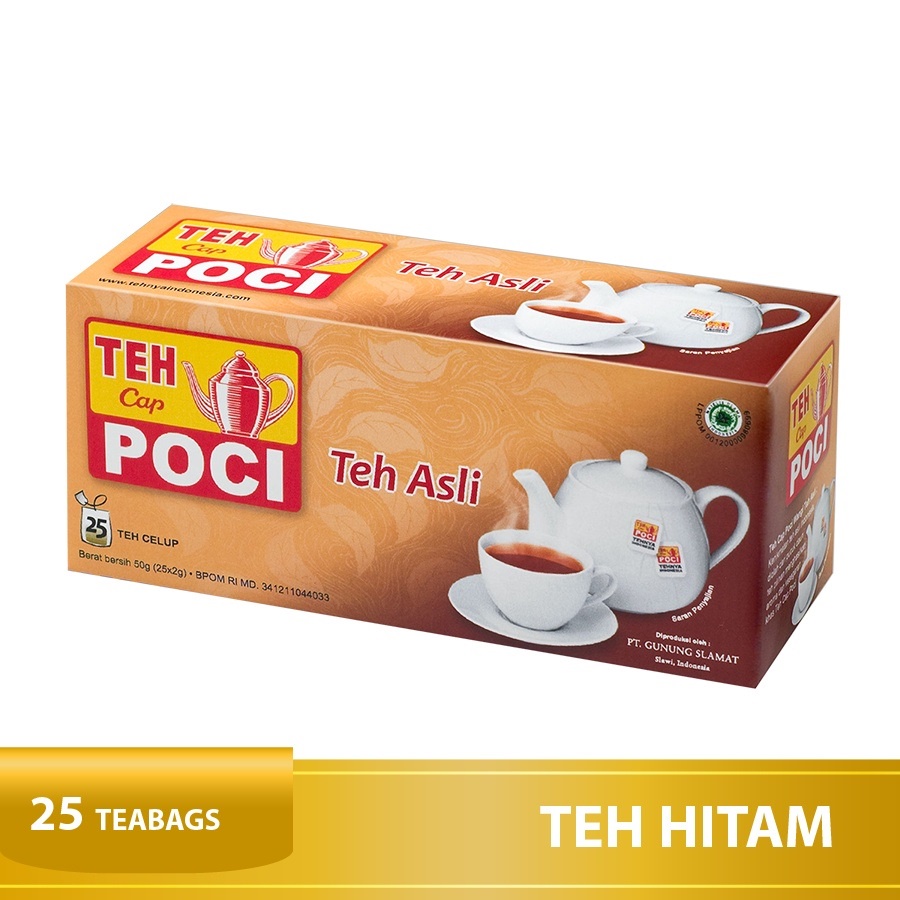 

Teh Cap Poci Wangi Teh Asli / Teh Hitam Celup 25 Bags - Teh Poci - Tea Bag