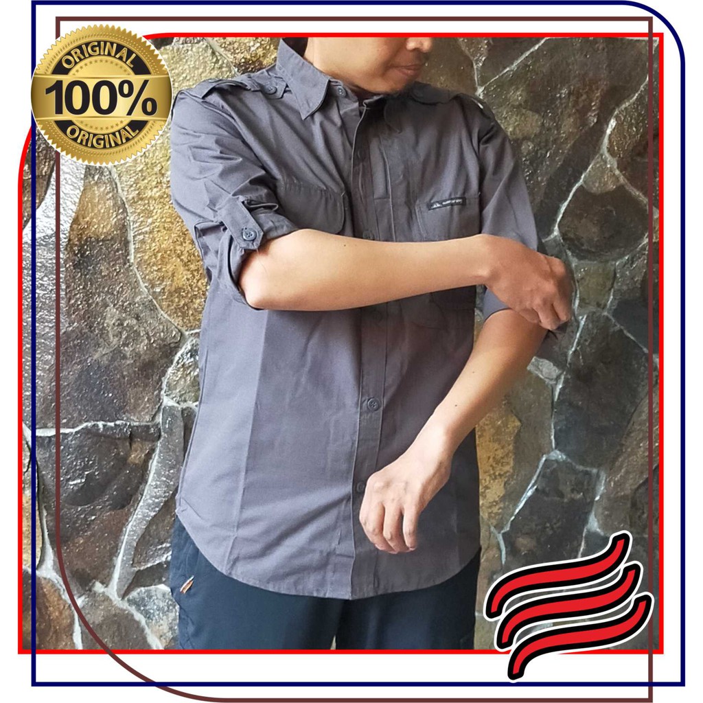 Kemeja Ripstop Katun Panjang SNEPRING - Kemeja PDL  Lapangan Panjang Ripstop Katun SNEPRING - Kemeja