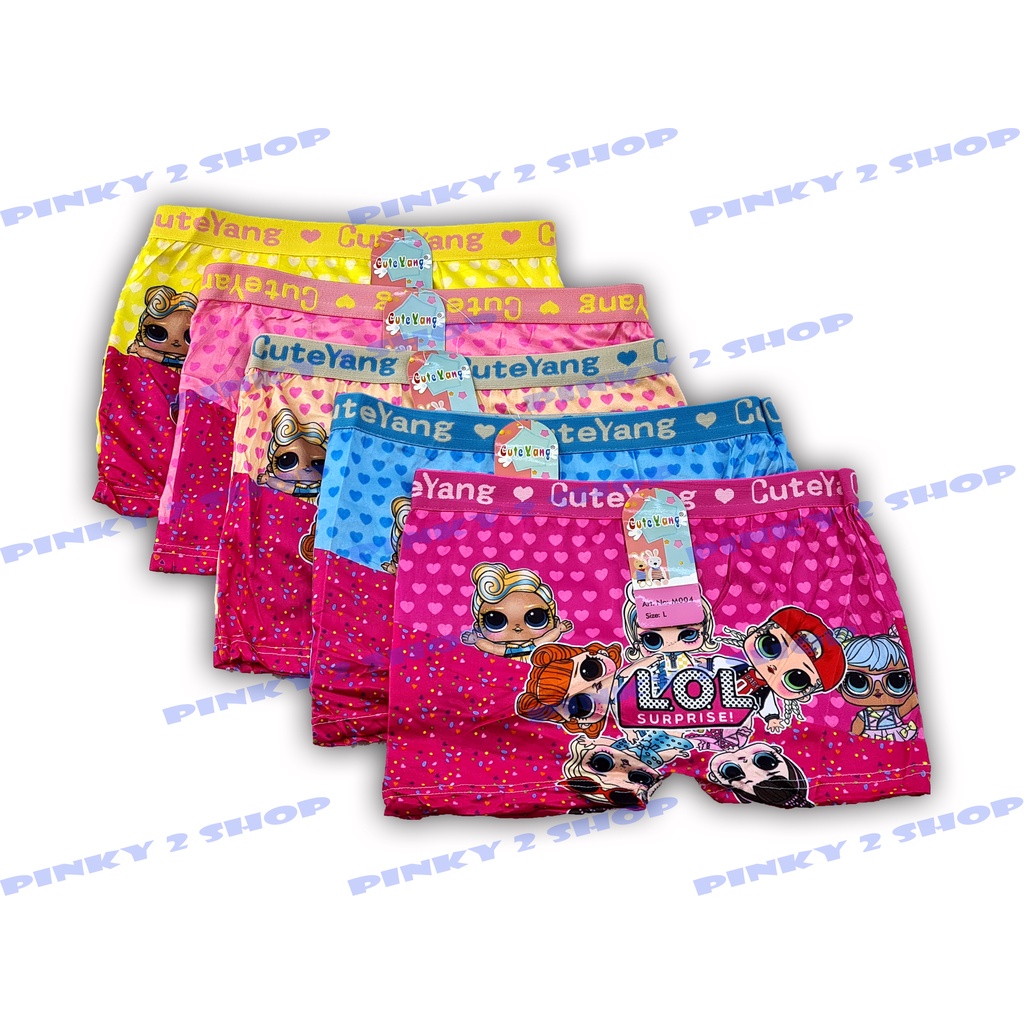 BOXER ANAK PEREMPUAN KARET LEBAR SIZE M,L,XL