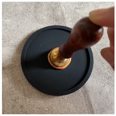 

[ 1pcs ] Coaster Silikon (tatakan) anti lengket untuk wadah leleh seal wax / Alat tatakan anti lengket stamp seal wax