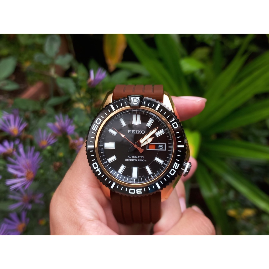 Seiko Superior Stargate Scuba Diver SKZ330 Automatic Gold Plated Watch