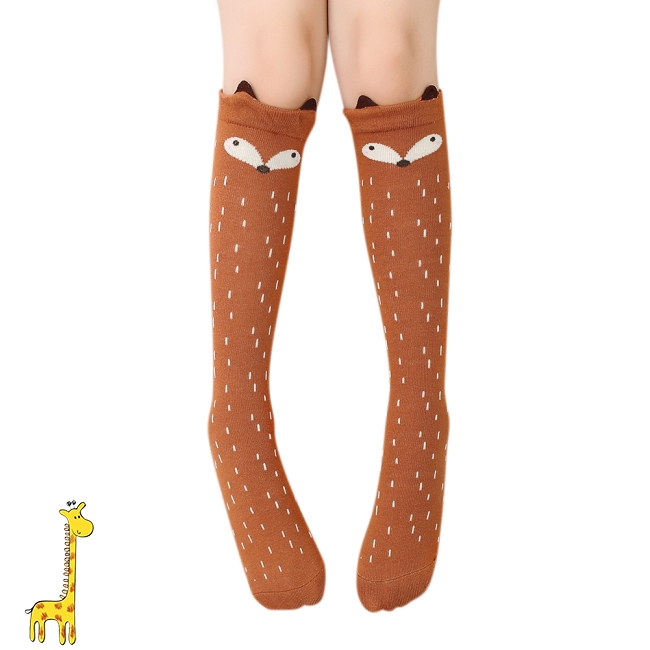 Kaos Kaki Selutut Motif Kartun Kucing Beruang Rubah Kaos Kaki Selutut Motif Kartun Kucing Beruang Rubah