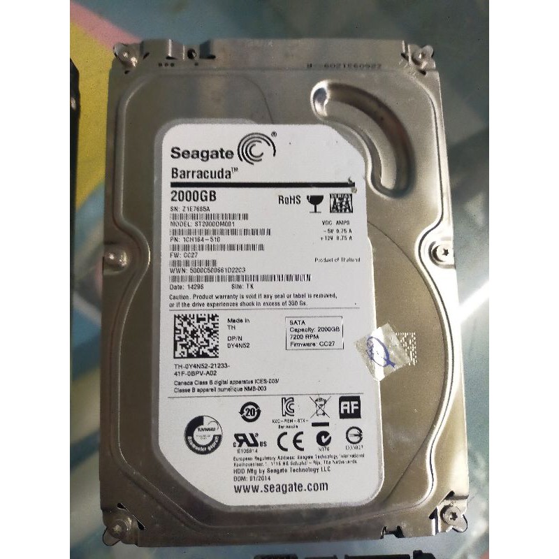 Harddisk PC 2TB Sata