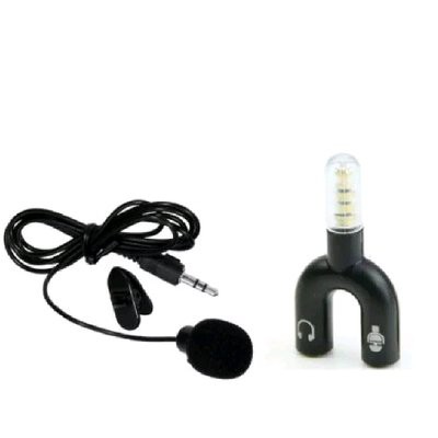 Paket Youtuber Vlogger Smule Rekaman ( Mic Clip On + Audio Splitter U) [import]