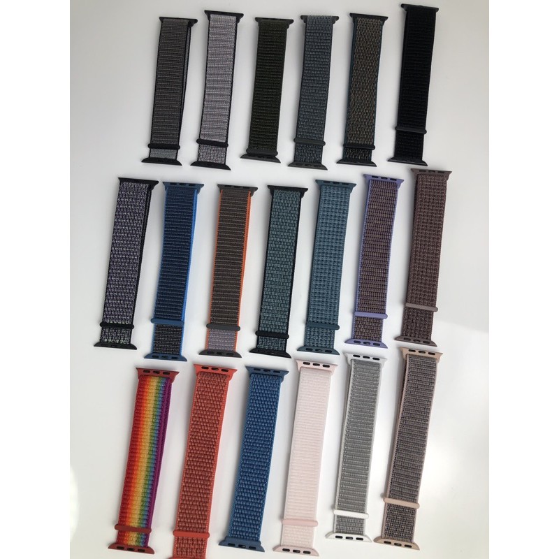NYLON STRAP 38/40 UNTUK APPLEWATCH DAN SMARTWATCH T500,HW12,F28,F10,W46 DLL