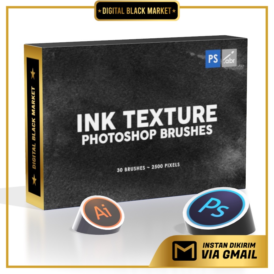 30 Ink Splatter - Photoshop Stamp Brushes Vol1