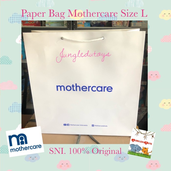 

Terlaris Paper Bag Mothercare Original Tas Bungkus Kado Mothercare - Size L