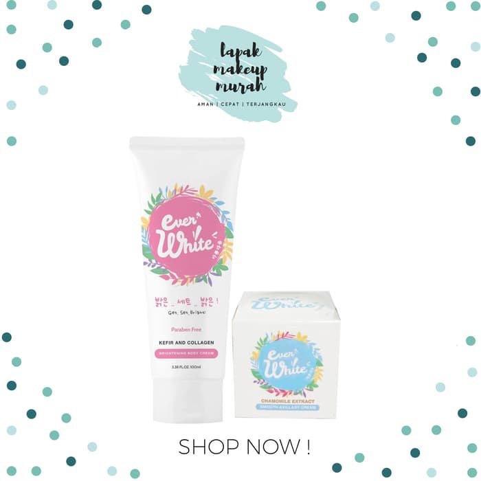 Perawatan Tubuh Paket Komplit Everwhite \\U002F Everwhite Blue (Ketiak) + Pink (Badan) Perawatan