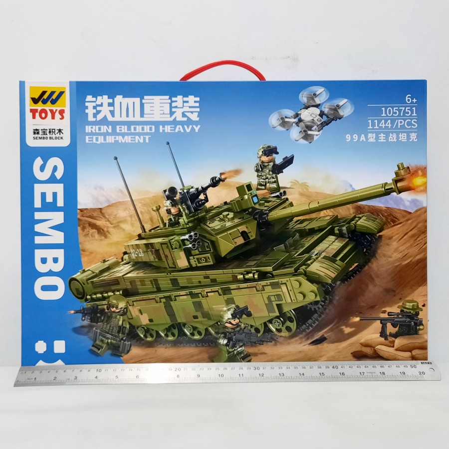 Lego Block Tank Perang Besar Super Power