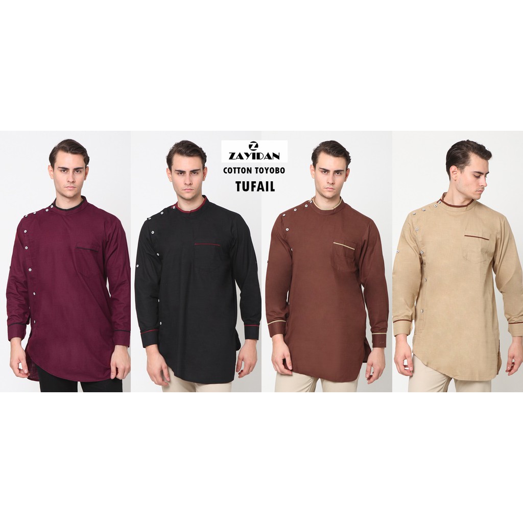 Zayidan Baju Koko Gamis - Muslim Pria Tufail
