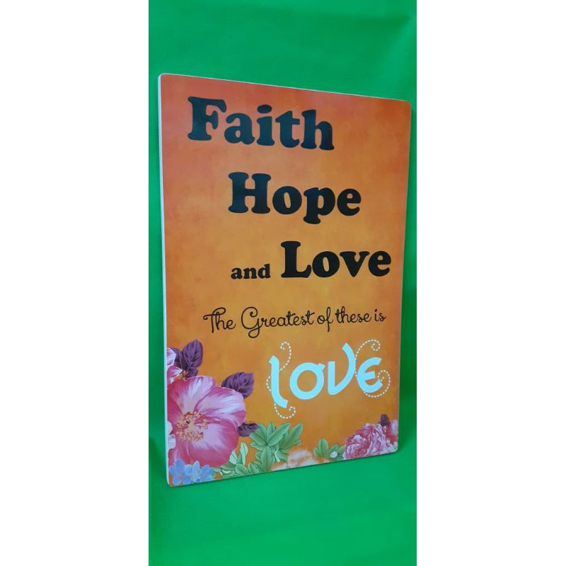 wallpaper hiasan dinding rohani Faith hope love