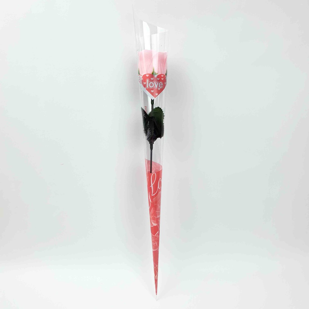 Bunga Mawar Love 32 cm / Bunga Palsu/ Bunga Artificial/ Bunga Plastik/ Bunga Valentine/ Bunga Wisuda-Pink