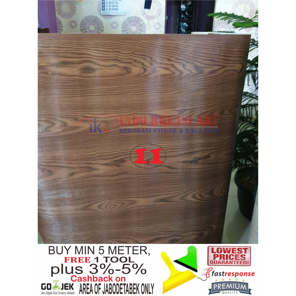 STIKER MOTIF KAYU SERAT 3D MARMER WALLPAPER STICKER WOOD PVC PREMIUM HPL WALLSTICKER